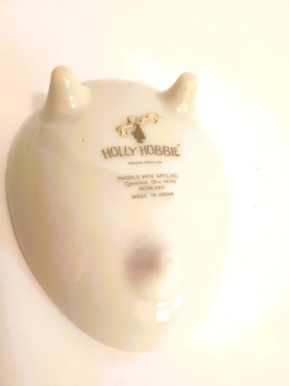 Vtg Porcelain Holly Hobbie Trinket Box Oval 